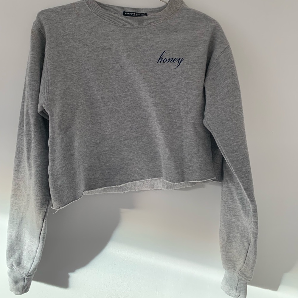 Brandy Melville ‘honey’ cropped sweatshirt